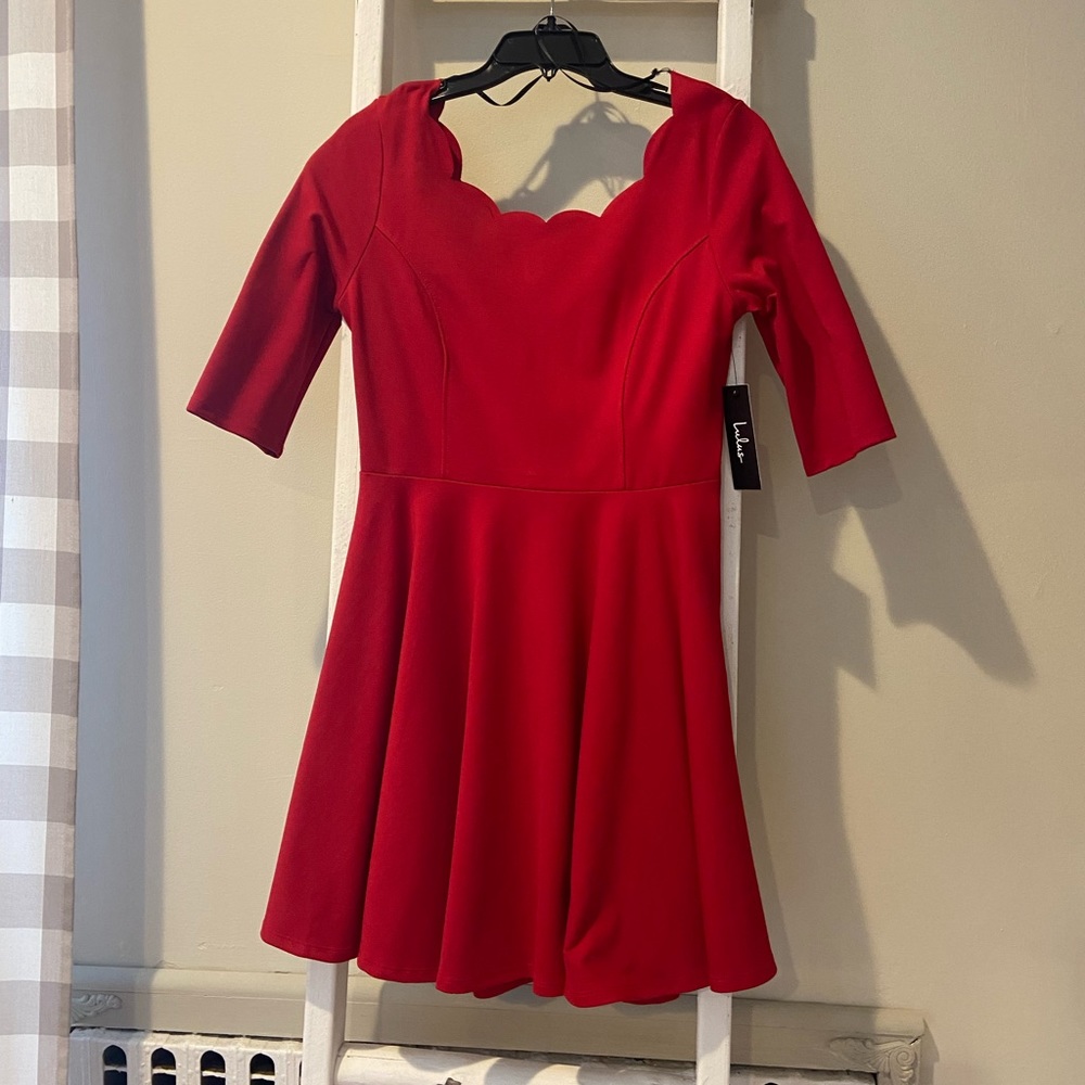 LULUS Red Skater Dress